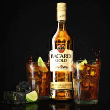Rượu rum Cuba Bacardi Gold
